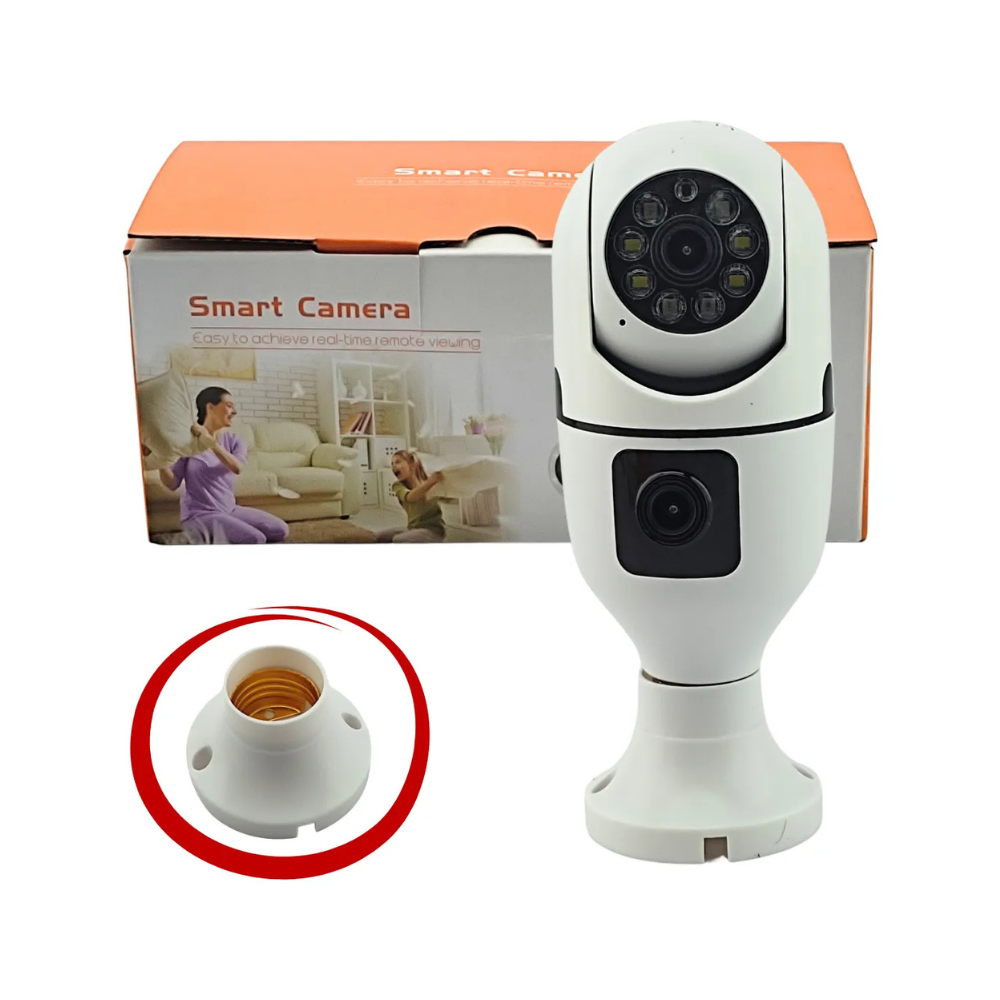 Camara Tipo Bombillo Doble Ip Wifi